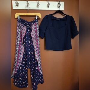 Vintage Anthropologie Maeve Top & Japna Pants Set – Size M / S